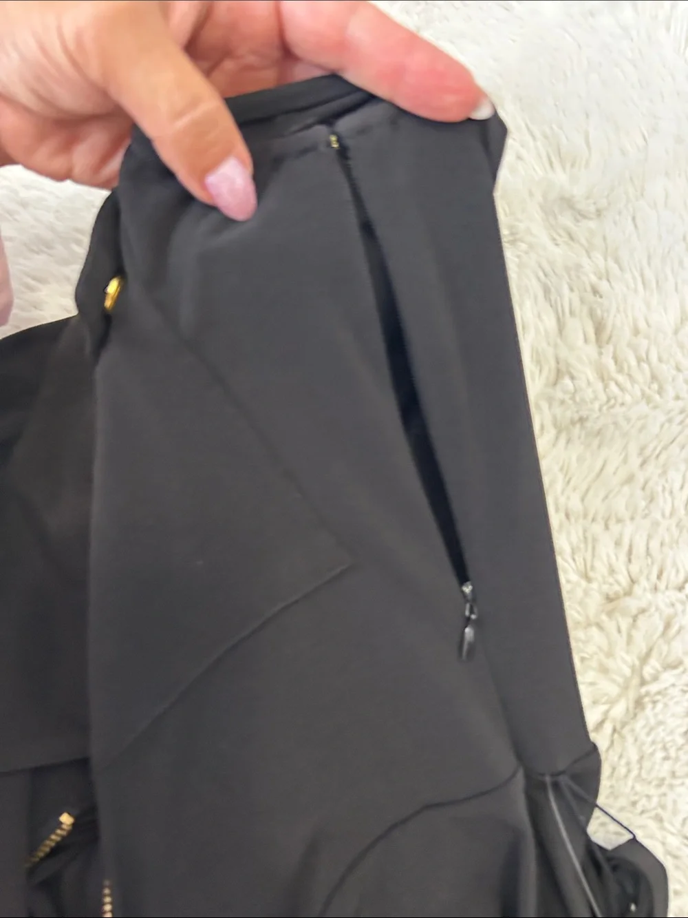 Michael Kors Black Gold Sleeveless Crop Jumpsuit